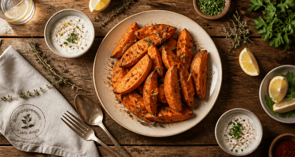 accompagnement patate douce plat gourmand