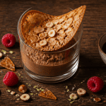 accompagner une mousse au chocolat avec croquant acidité épices