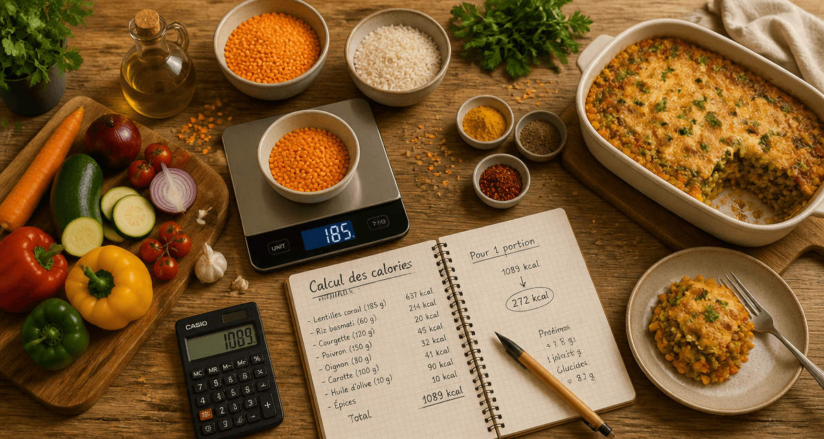 calculer les calories d une recette sur plan de travail