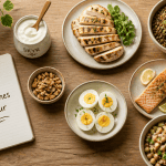 comment manger 60 g de proteine par jour assiette aliments
