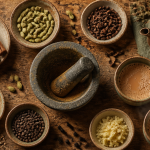 masala épices indiennes sur plan de travail