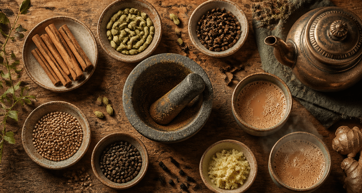 masala épices indiennes sur plan de travail