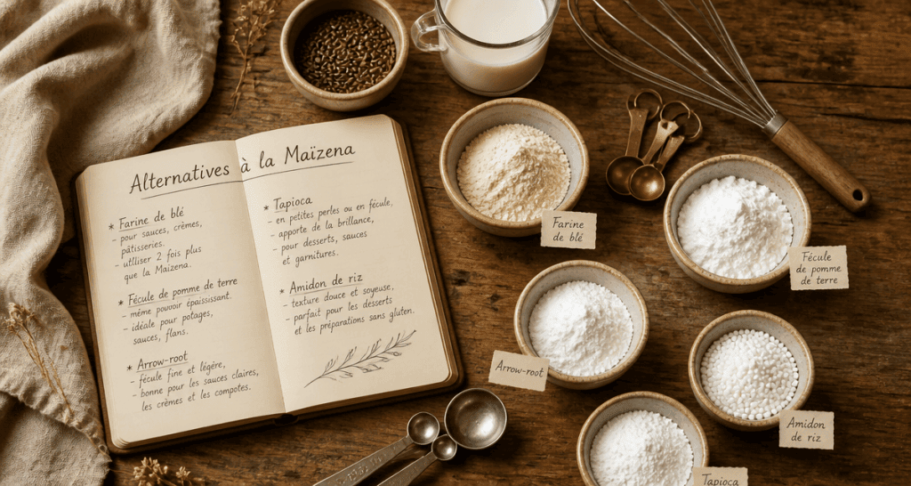 par quoi remplacer la maizena substituts en cuisine