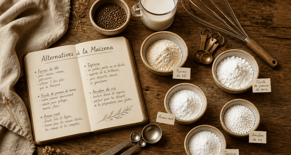 par quoi remplacer la maizena substituts en cuisine