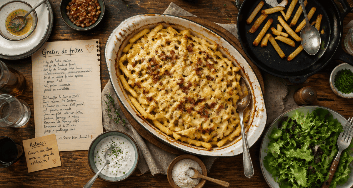 que faire avec des frites gratin croustillant