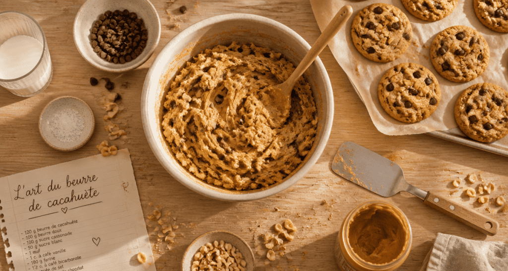 recette au beurre de cacahuete cookies et pâte