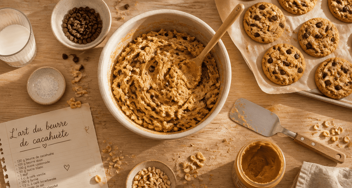 recette au beurre de cacahuete cookies et pâte