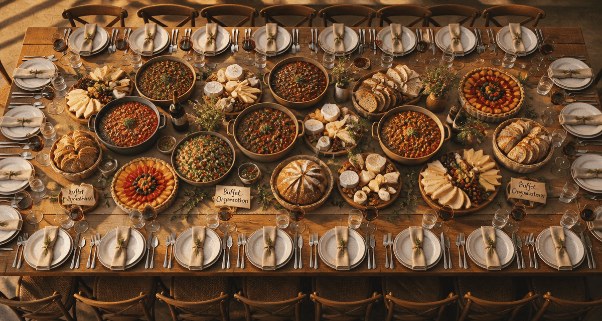 repas pour 30 personnes buffet convivial