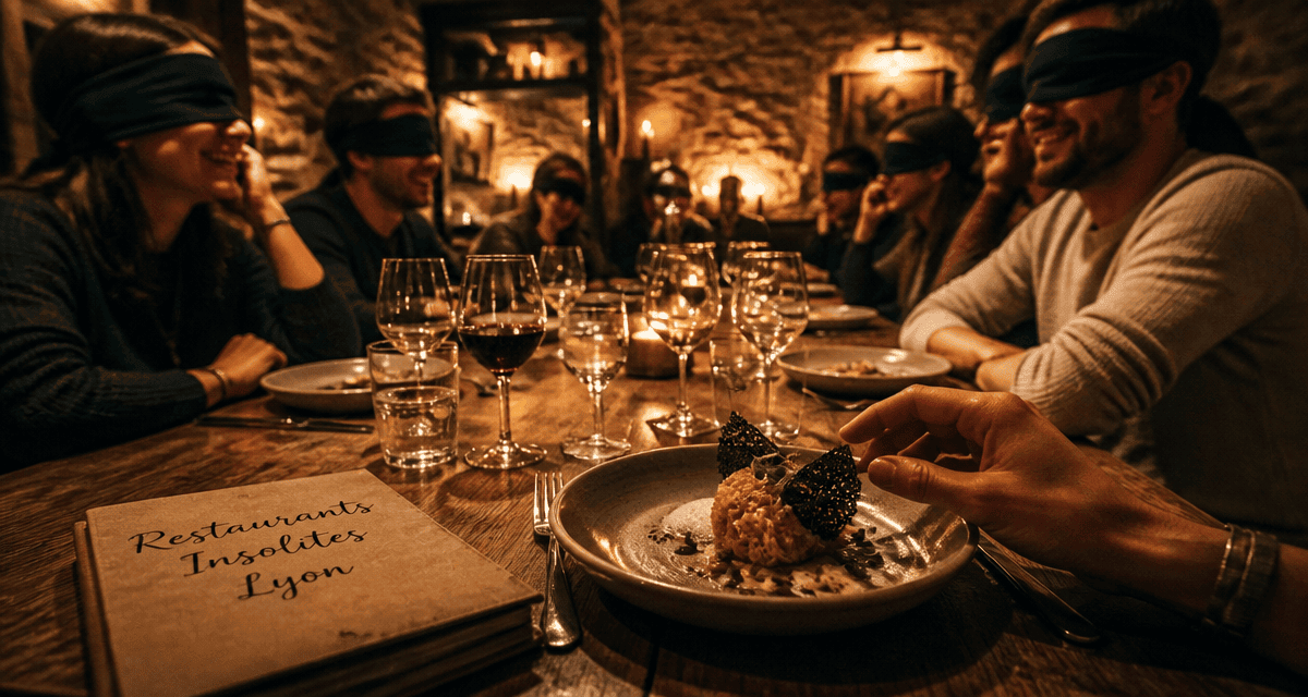 restaurant insolite lyon table dégustation ambiance