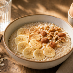 Combien de grammes de flocons d'avoine le matin dans un bol de porridge sain