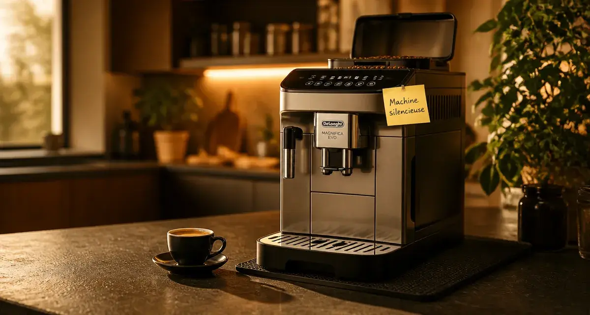 Meilleure machine à café avec broyeur silencieux, machine automatique à grains en cuisine