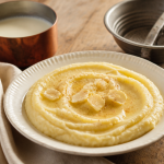Purée sans potimarron crémeuse assiette