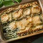 recette lasagne epinard chevre gratin doré