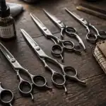 Top 10 ciseaux coiffure professionnel en flat-lay