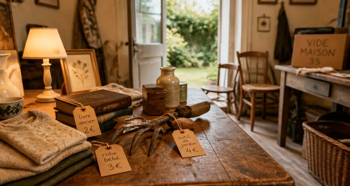Vide maison 35 : objets chinés en Ille-et-Vilaine, intérieur vide-maison breton