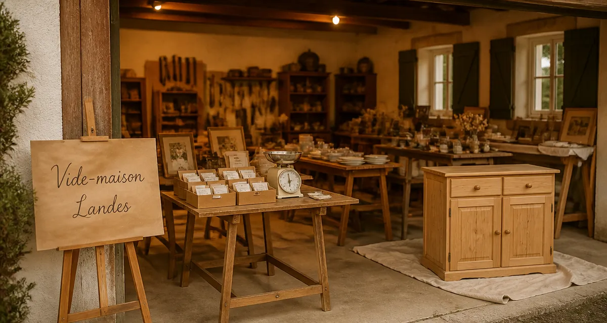 Vide maison 40 dans les Landes : intérieur à vendre