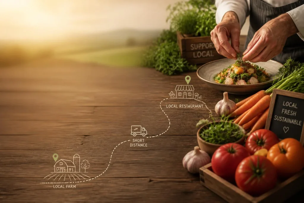 Circuits courts et gastronomie locale : goût, traçabilité et logistique de proximité