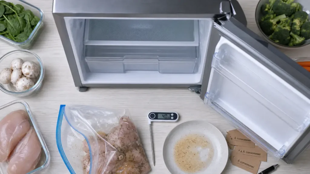Produit décongelé au frigo : durées de conservation et risques sanitaires
