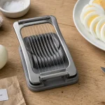 Coupe oeuf dur inox pour rondelles et quartiers d’œuf dur
