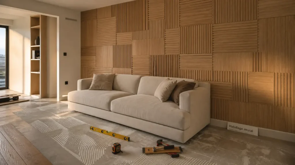 Relief, PVC ou bois : quel habillage mural moderne choisir selon la pièce ?