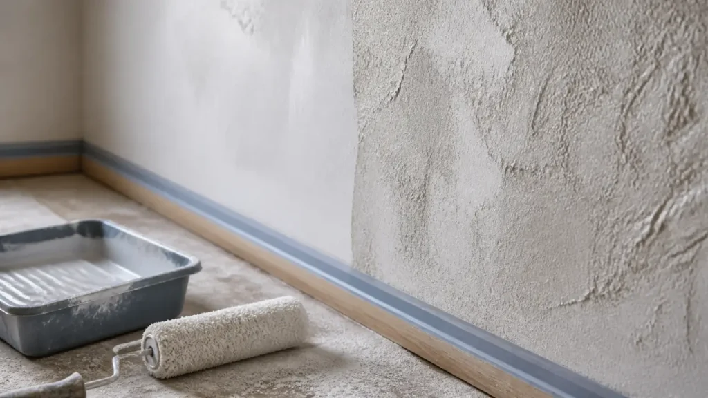 Peinture pour crépi intérieur : sous-couche, reliefs et erreurs d’adhérence à éviter