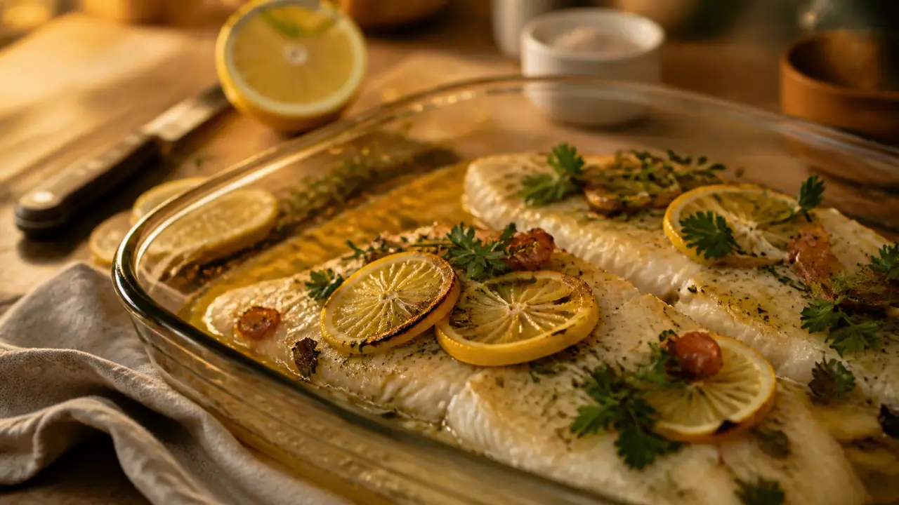 Recette limande au four citron beurre, poisson juteux au four