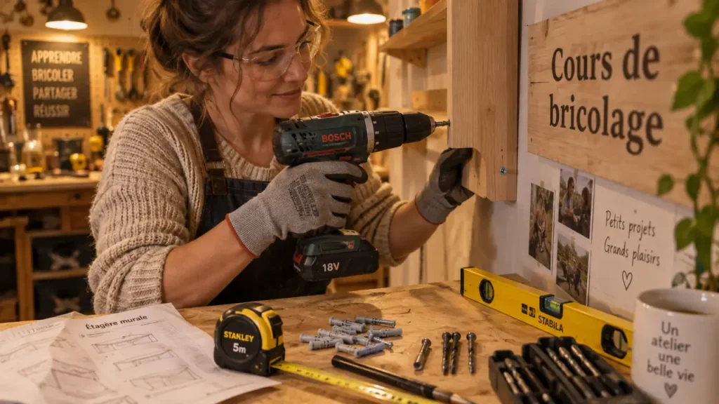 Un cours de bricolage pour femme pour apprendre à percer, fixer et gagner en autonomie