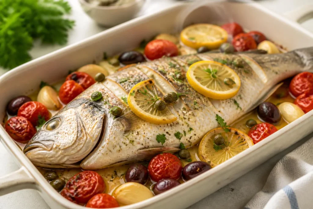 Poisson méditerranéen au four : les bons gestes pour une chair moelleuse à 220 °C