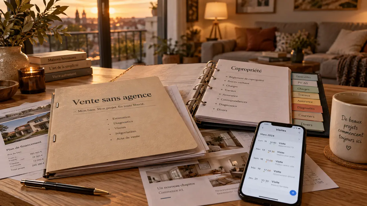 Comment vendre un appartement sans agence : dossier et documents près d’un appartement