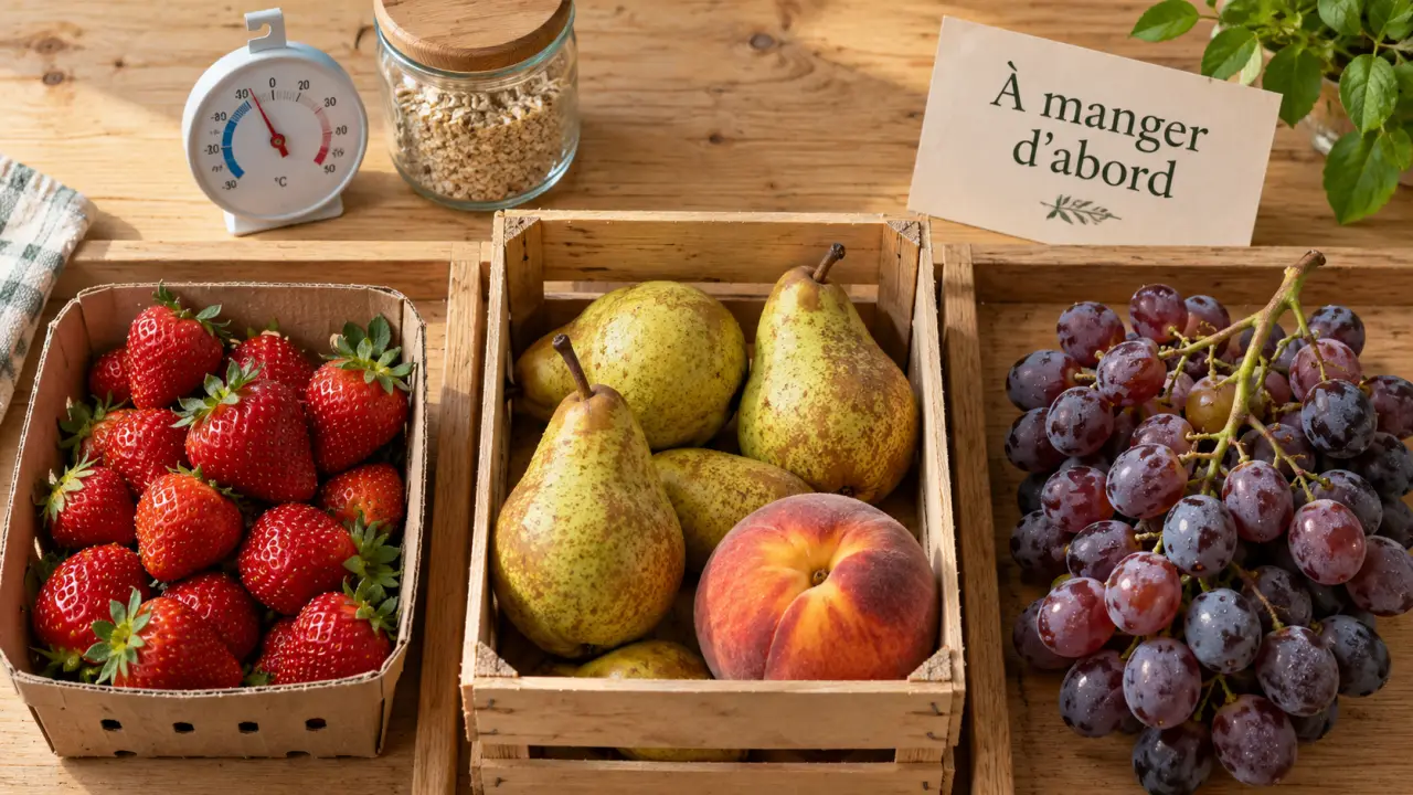 Conservation fruit : placer au bon endroit selon maturité