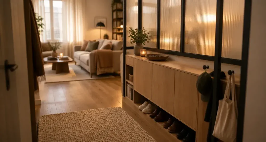Idée séparation entrée salon : 6 solutions pour délimiter sans assombrir la pièce